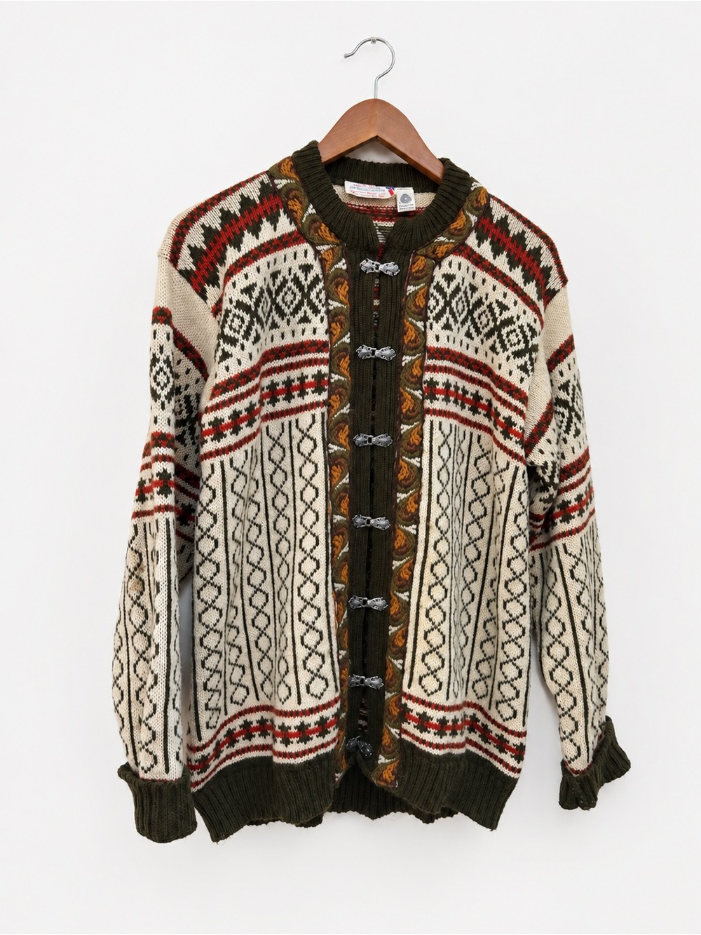 Vintage Gann Sporty x Tulloch of Shetland Norwegian Wool Cardigan
